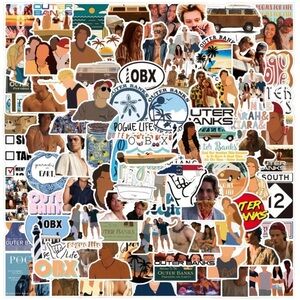 Outer Banks themed collection stickers (pack of 20)